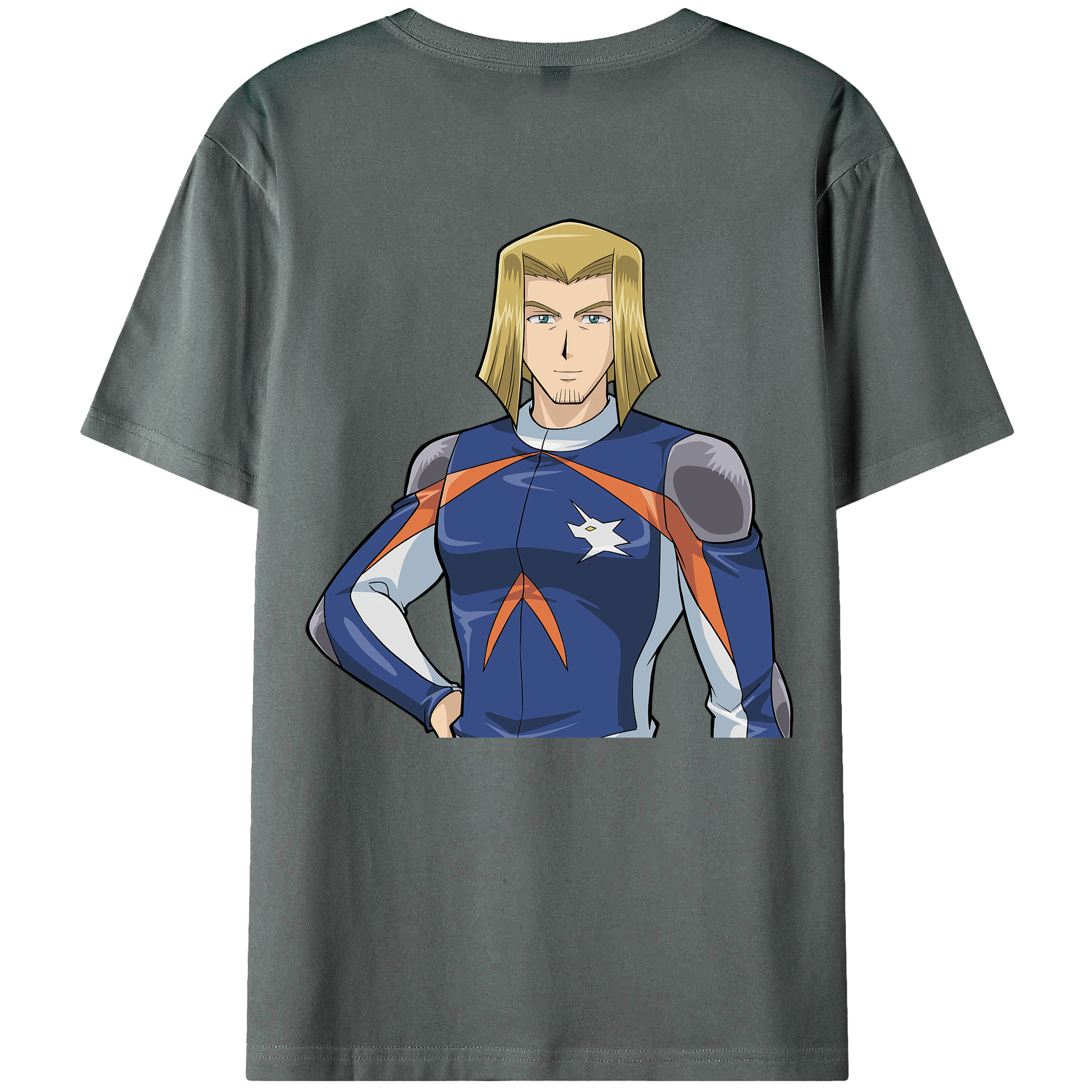 （画像用） 遊☆戯☆王 Yu-Gi-Oh! 綿100％ メンズ半袖Tシャツ（バックプリント） 通気性